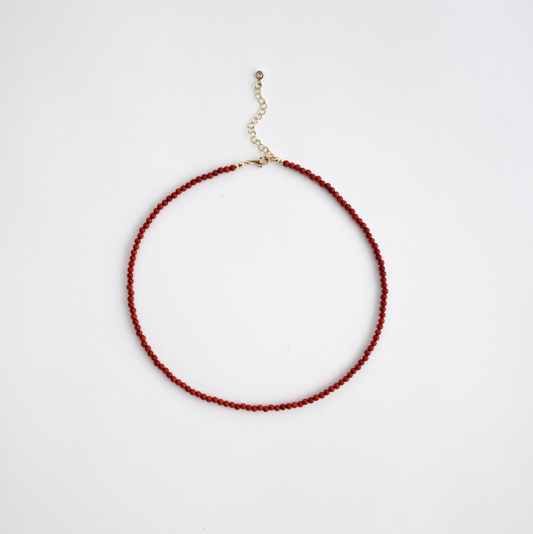 Tiny Red Coral Necklace
