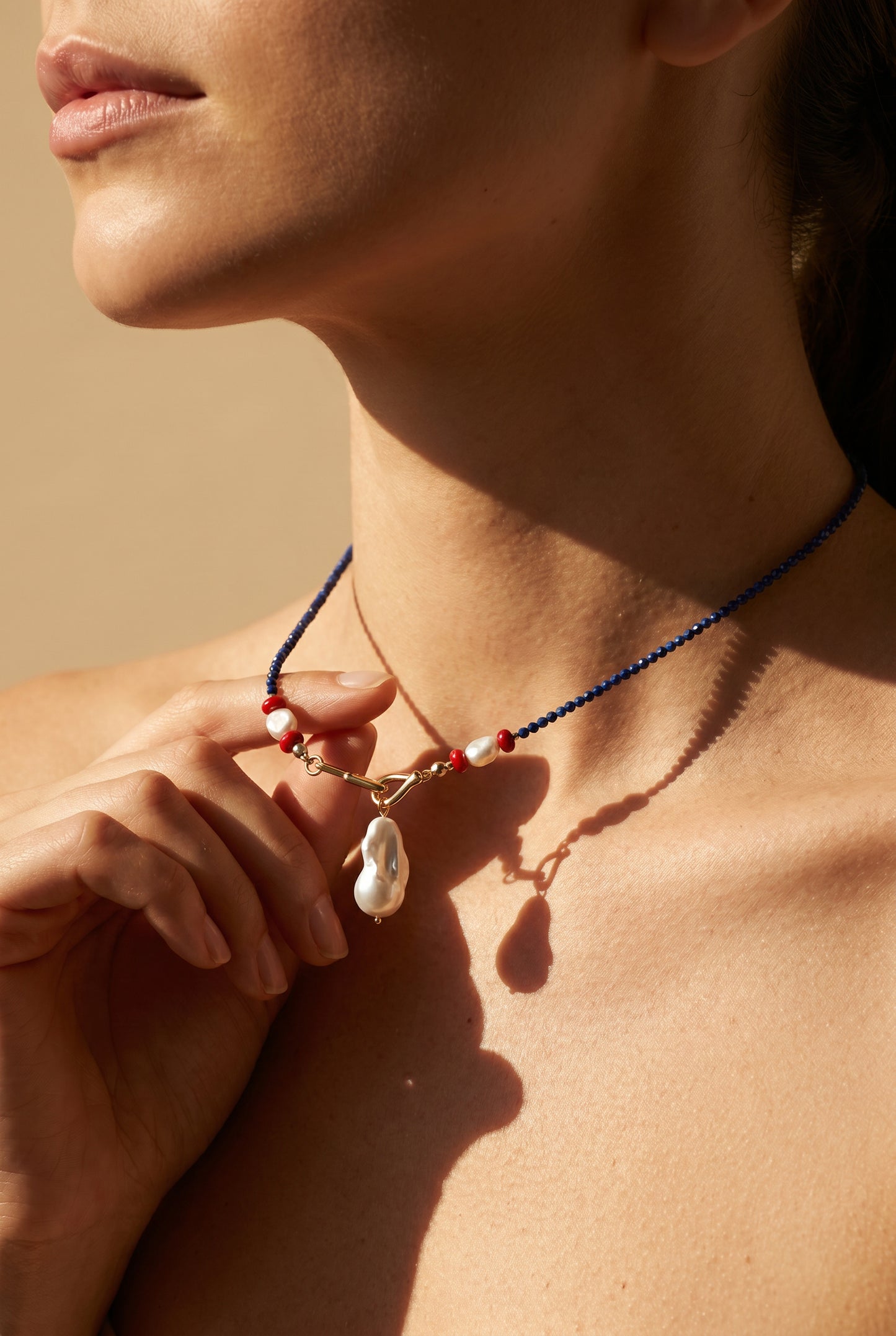 Lapis Lazuli Eternal Night In Baroque Necklace