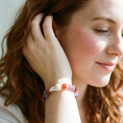 Rose Sky In Baroque Pearl Bracelet