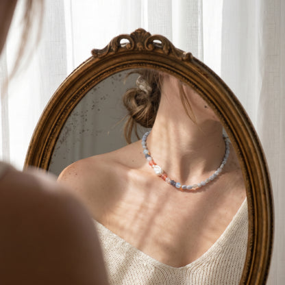 Chalcedony Graceful In Baroque Pearl Necklace