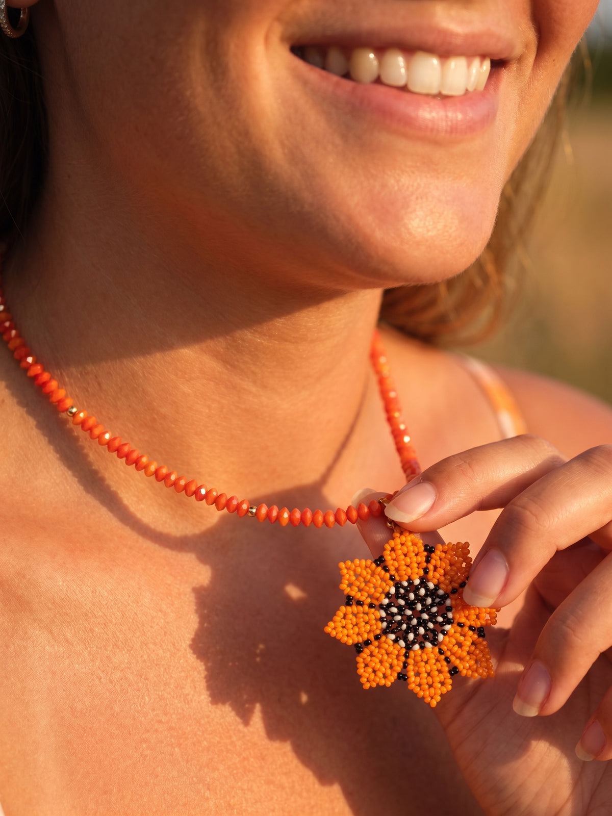 Summer Bloom Beaded Necklace