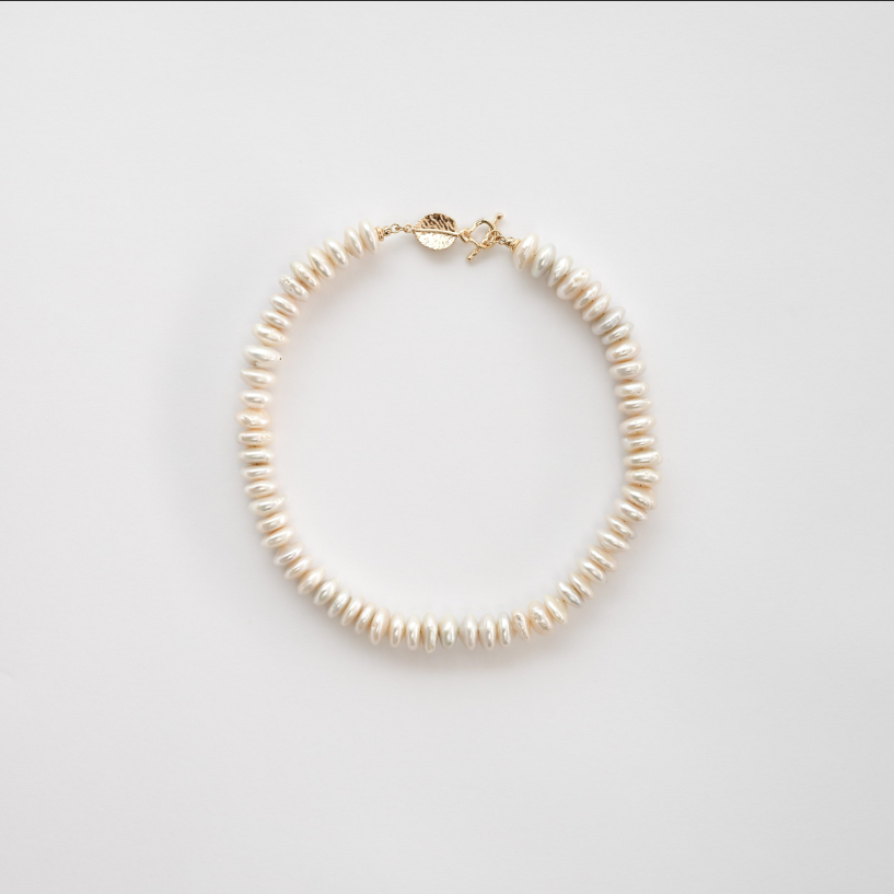 Aura Coin Pearl Necklace