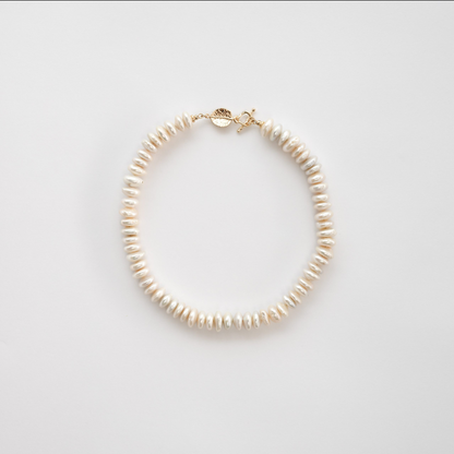 Aura Coin Pearl Necklace