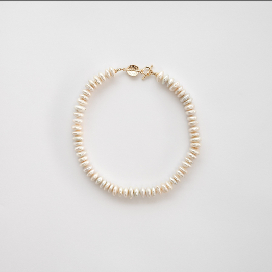 Aura Coin Pearl Necklace