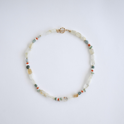 Citrine Glow T Bar Necklace