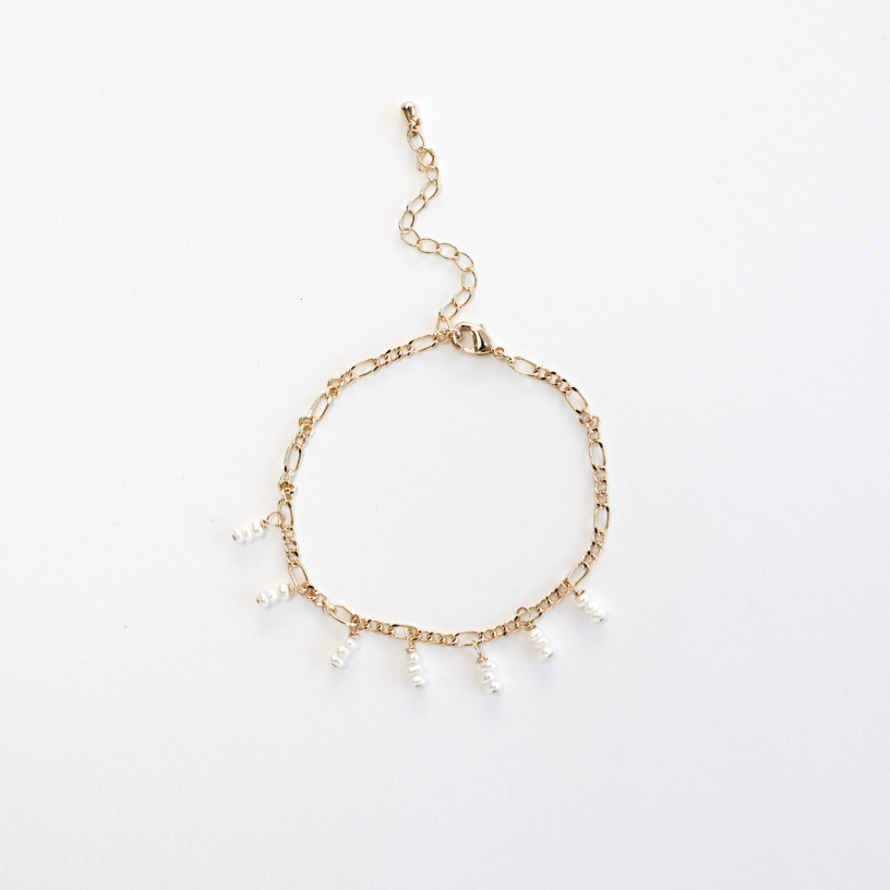 Gold Filled Tiny Pearl Bracelet