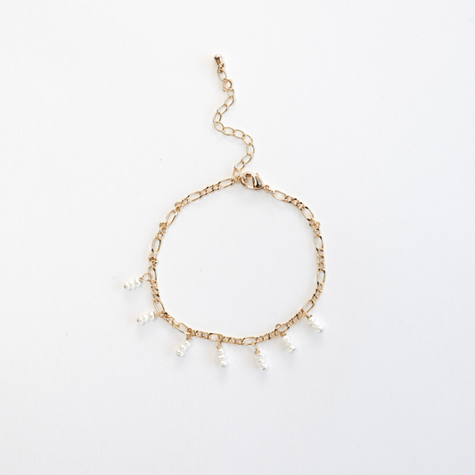 Gold Filled Tiny Pearl Bracelet