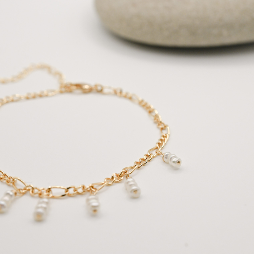 Gold Filled Tiny Pearl Bracelet