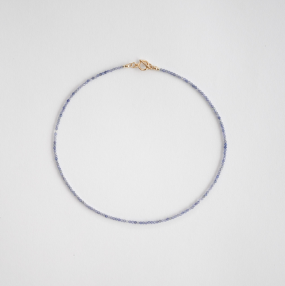 Mini Tanzanite Necklace T Bar