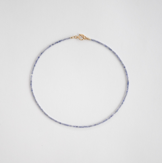 Mini Tanzanite Necklace T Bar