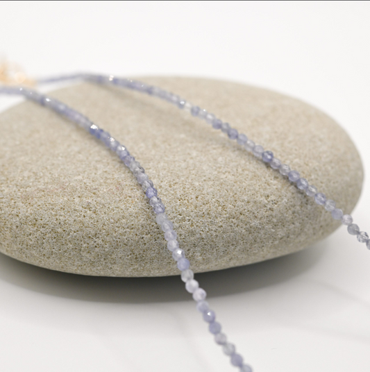 Mini Tanzanite Necklace T Bar