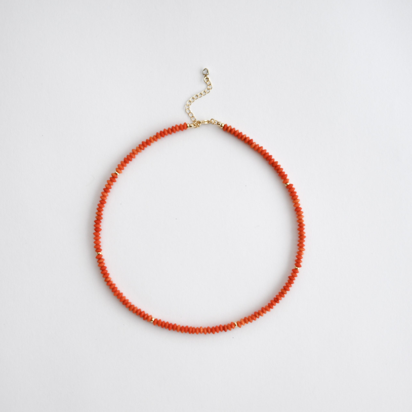 Orange Coral Necklace