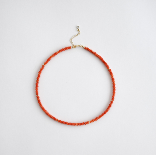 Orange Coral Necklace