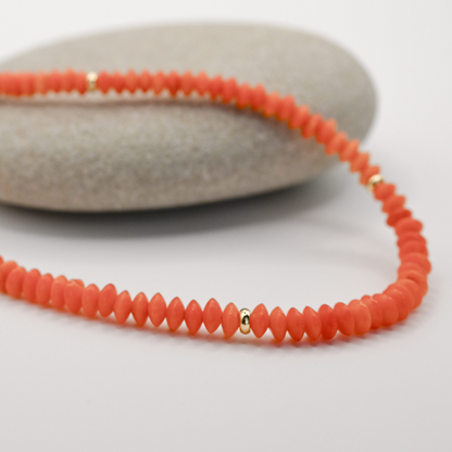 Orange Coral Necklace