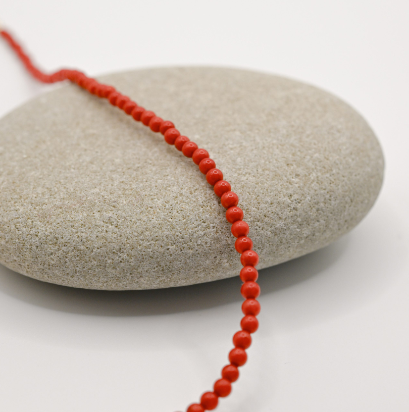 Tiny Red Coral Necklace