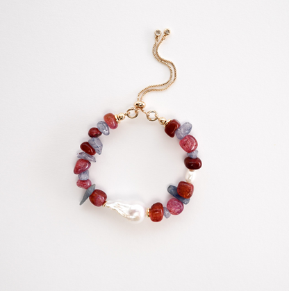 Rose Sky In Baroque Pearl Bracelet