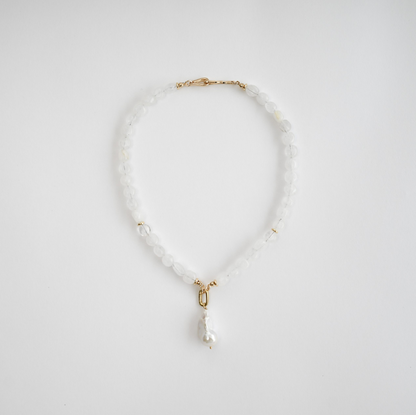 Royal Quartz In Baroque Pearl Necklace
